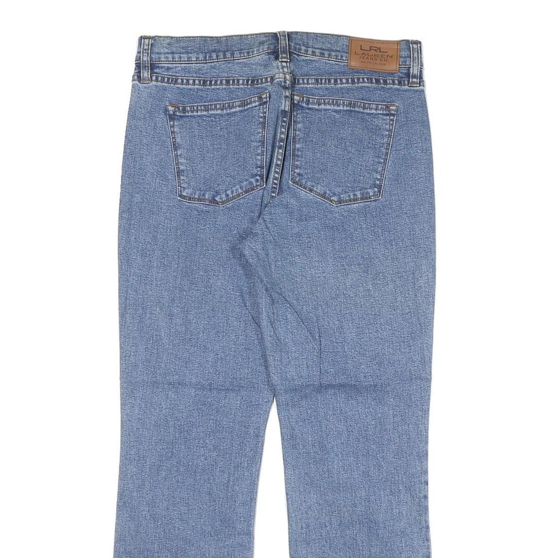 LAUREN RALPH LAUREN Womens Jeans Blue Regular Straight Denim Medium W30 L28