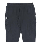 UNDER ARMOUR Mens Joggers Black 2XL W38 L28 Relaxed Tapered Cotton Blend