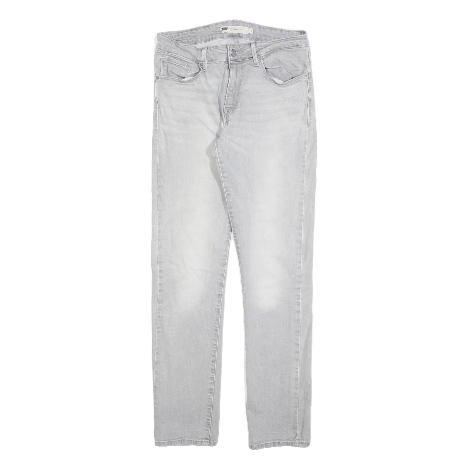 LEVI'S Womens Slim Slim Fit Light Blue Denim Jeans W29 L32 Comfortable Casual