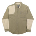GUIDE SERIES Mens Beige & Cream Cotton Blend Shirt M Colourblock Casual Utility