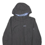 JACK WOLFSKIN Womens Black Outdoor Jacket S Polyester Zip Hooded Plain Casual
