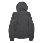 JACK WOLFSKIN Womens Black Outdoor Jacket S Polyester Zip Hooded Plain Casual