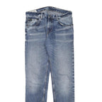 BEN SHERMAN Womens Regular Blue Denim Light W32 L32 Zip Closure Jeans