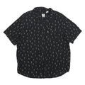 LEVI'S Mens Black Shirt 2XL Cotton Blend Short Sleeve Casual Printed