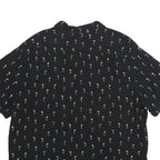 LEVI'S Mens Black Shirt 2XL Cotton Blend Short Sleeve Casual Printed