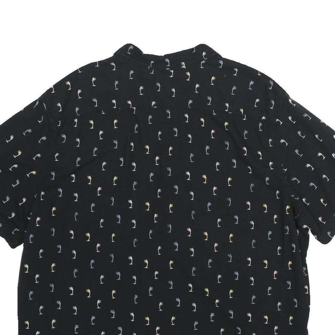 LEVI'S Mens Black Shirt 2XL Cotton Blend Short Sleeve Casual Printed