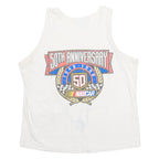 COMPETITORS VIEW Dover Downs Mens Vest White Sleeveless USA L