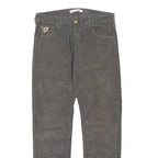LOIS Womens Corduroy Trousers Grey Regular Straight W32 L32