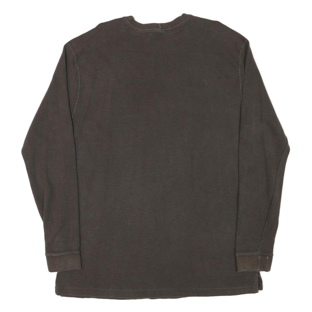 CARHARTT Mens Brown Graphic T-Shirt XL Long Sleeve Crew Neck Workwear