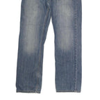 CARHARTT Mens Regular Fit Blue Denim Jeans W34 L30 Button Closure Casual