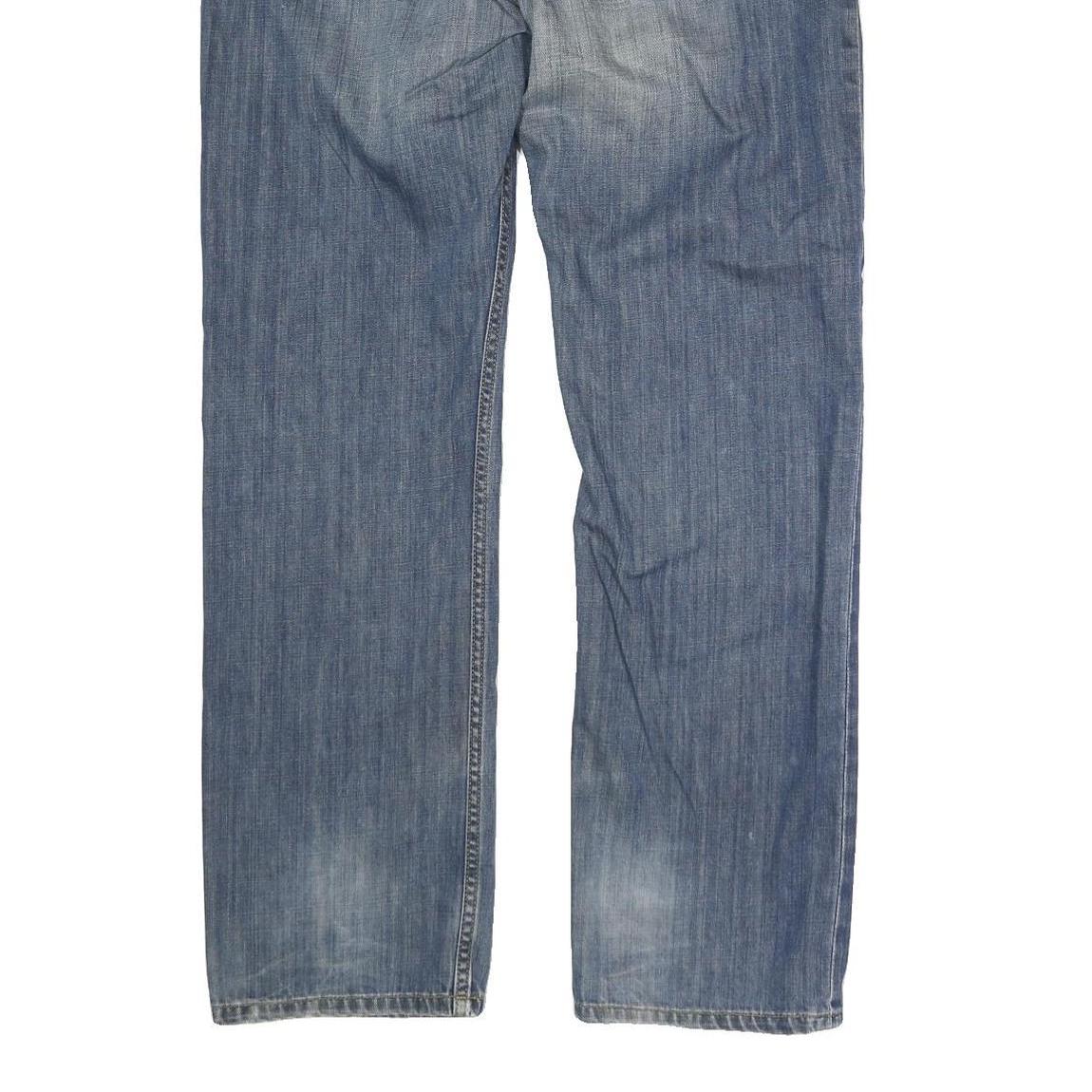 CARHARTT Mens Regular Fit Blue Denim Jeans W34 L30 Button Closure Casual