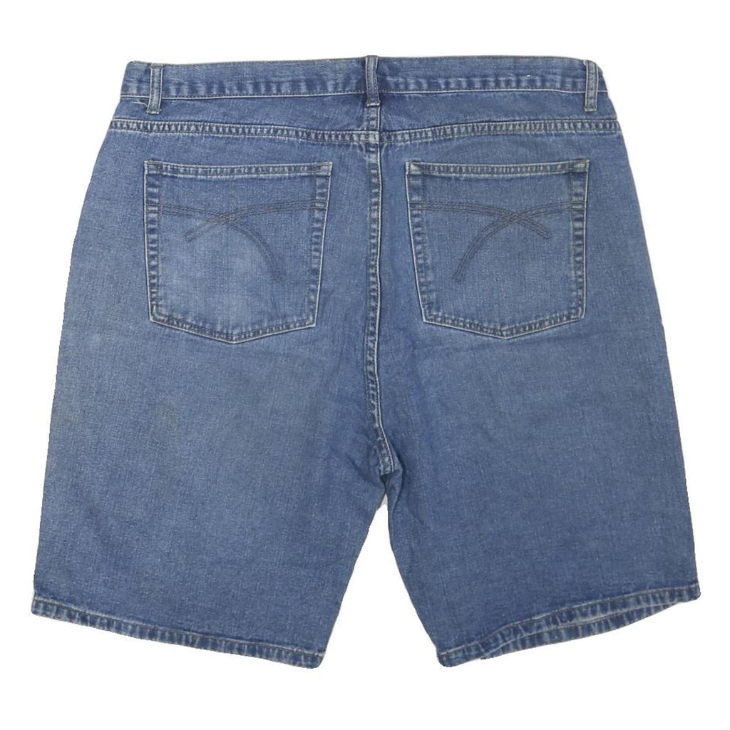 BIG CREEK CLOTHING Mens Denim Blue Casual Shorts XL W38 Cotton Blend Comfortable