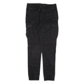 H&M Cargo Womens Trousers Black Slim Skinny W30 L29