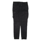 H&M Cargo Womens Trousers Black Slim Skinny W30 L29