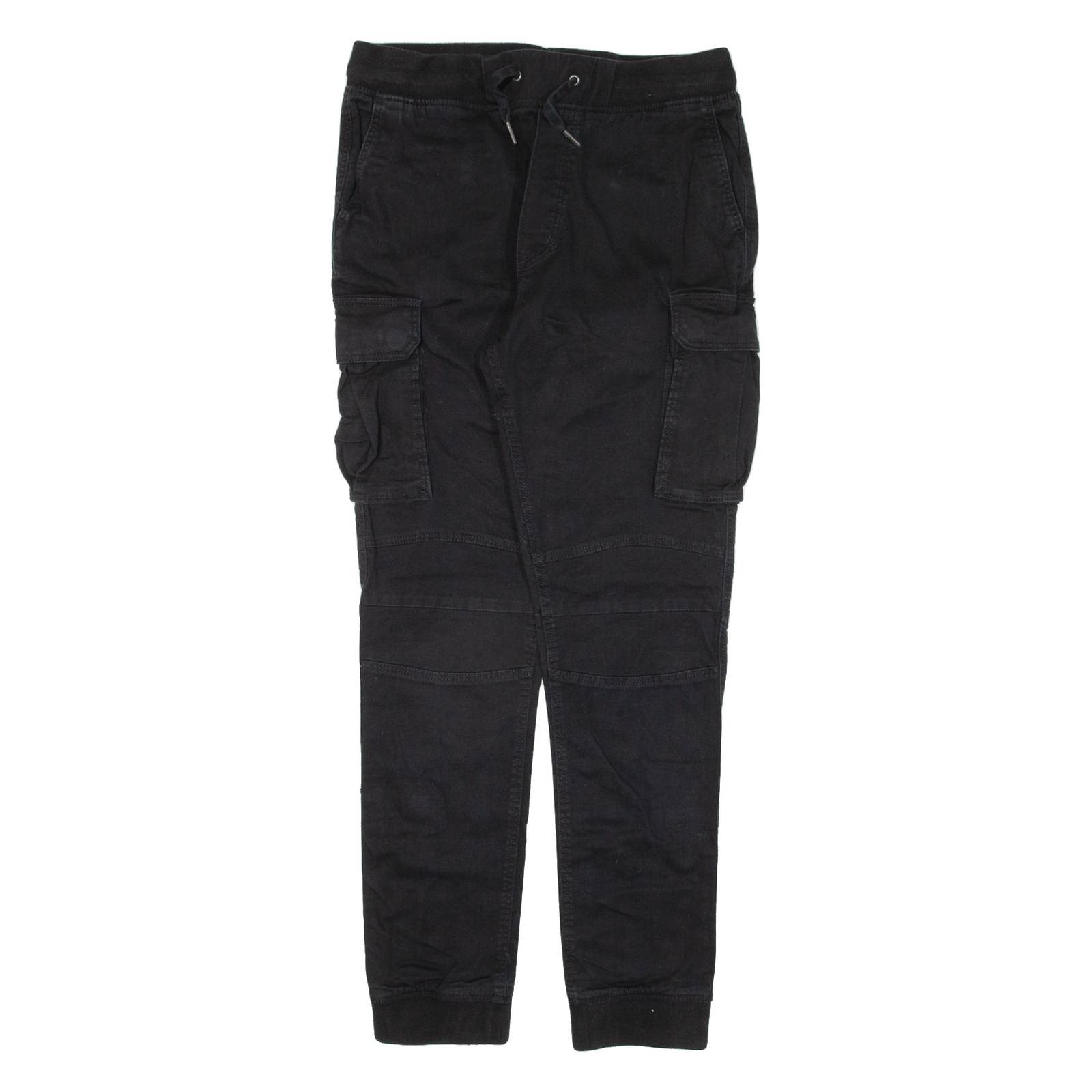 H&M Cargo Womens Trousers Black Slim Skinny W30 L29