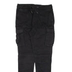 H&M Cargo Womens Trousers Black Slim Skinny W30 L29