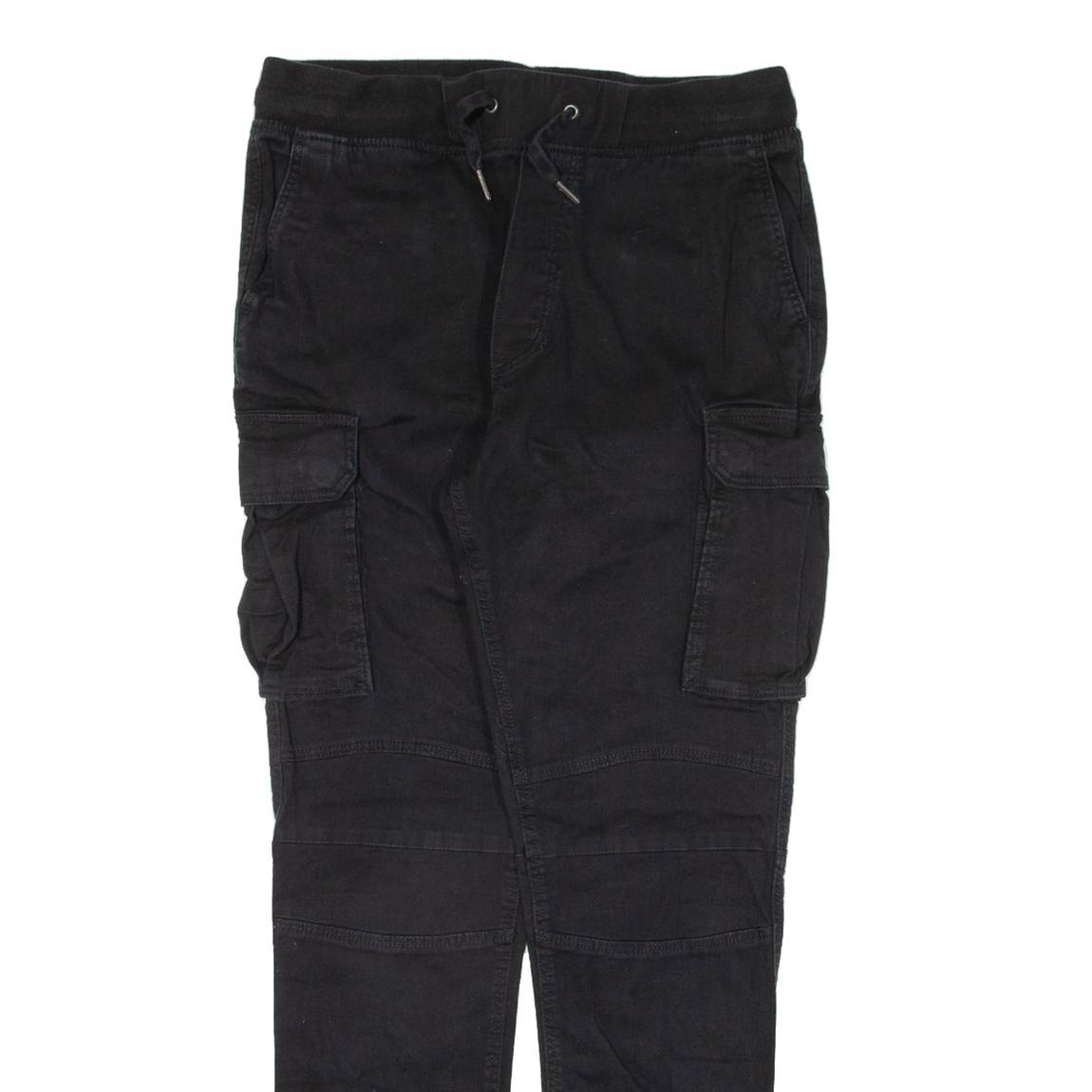 H&M Cargo Womens Trousers Black Slim Skinny W30 L29