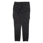 H&M Cargo Womens Trousers Black Slim Skinny W30 L29