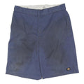 DICKIES Mens Shorts Blue Casual Cotton Blend L W36 Loose Fit Workwear