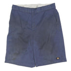 DICKIES Mens Shorts Blue Casual Cotton Blend L W36 Loose Fit Workwear