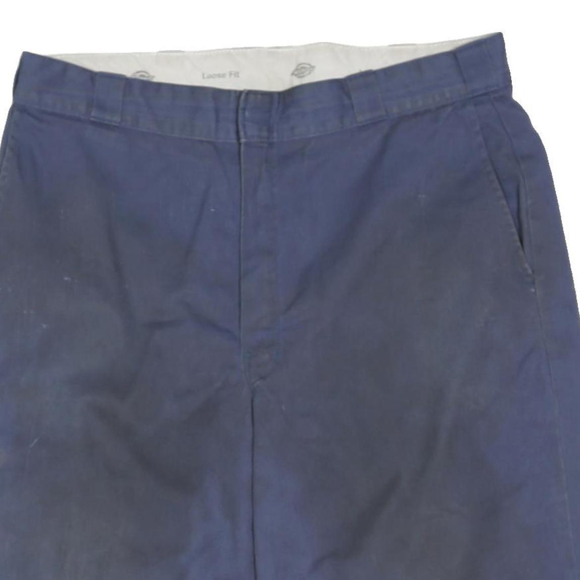 DICKIES Mens Shorts Blue Casual Cotton Blend L W36 Loose Fit Workwear