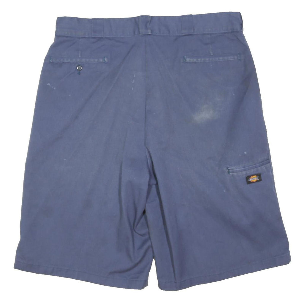 DICKIES Mens Shorts Blue Casual Cotton Blend L W36 Loose Fit Workwear