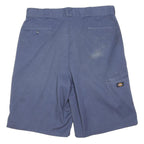 DICKIES Mens Shorts Blue Casual Cotton Blend L W36 Loose Fit Workwear