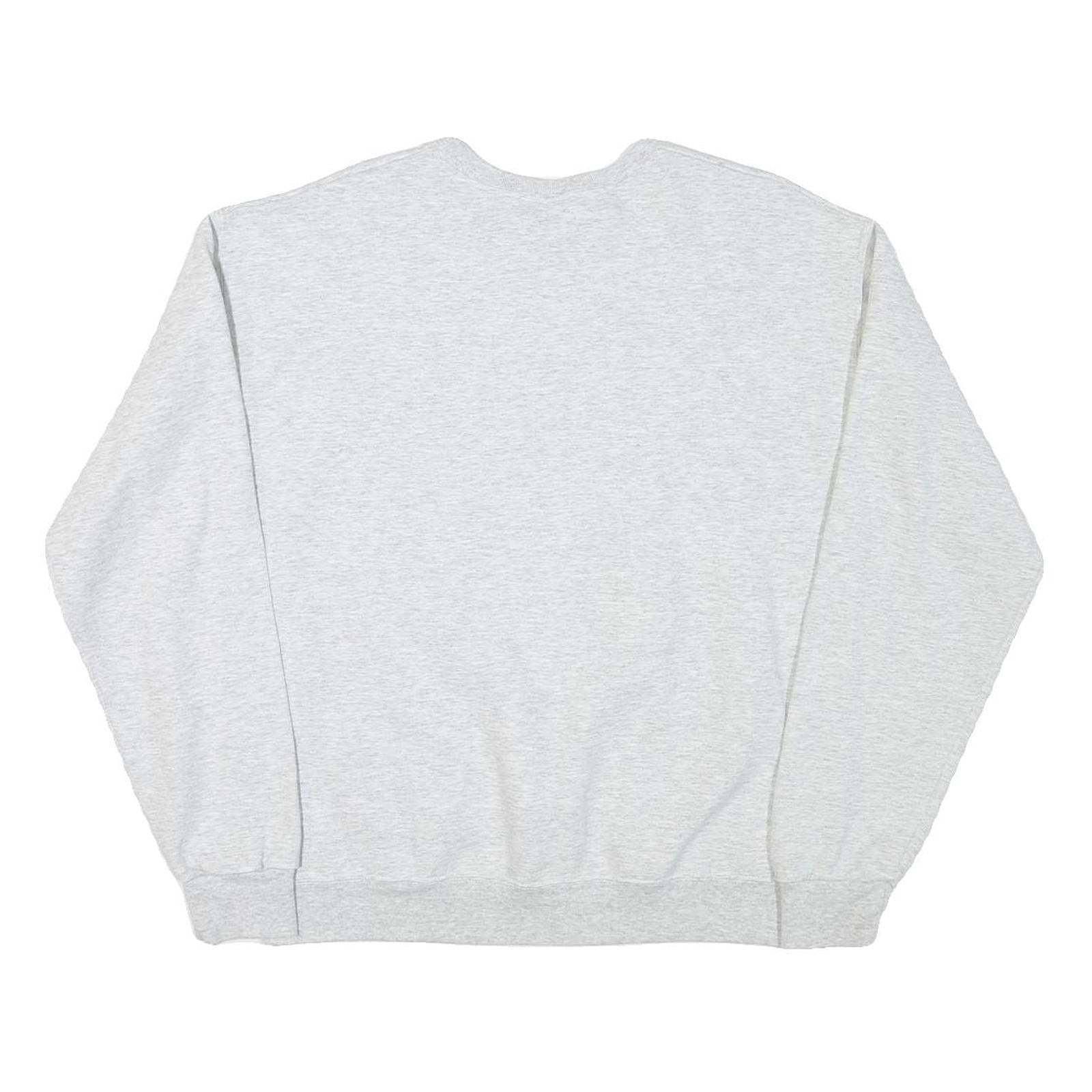 JERZEES Mens Grey Rolling Hills Life Fitness Crew Neck M Cotton Blend Sweatshirt