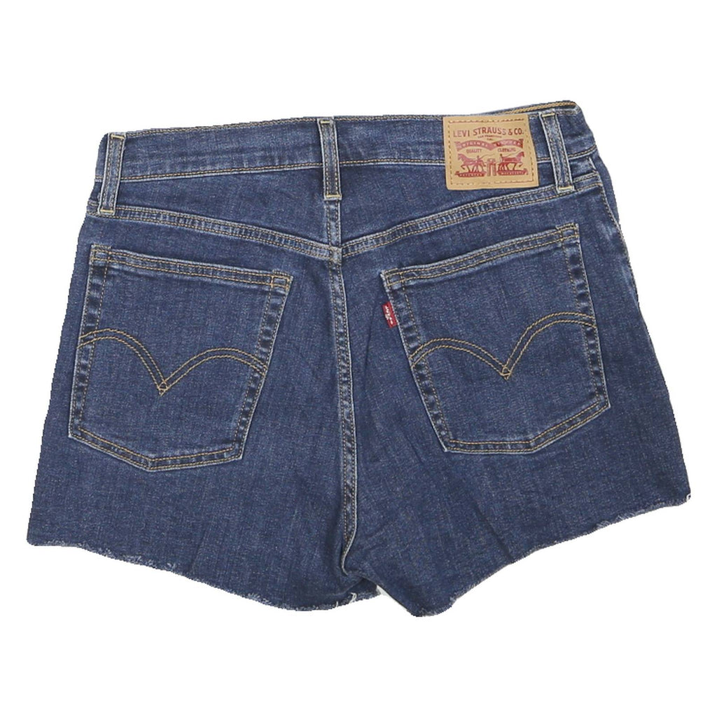 LEVI'S Womens Denim Blue Cut-Off Shorts M W32 Distressed Frayed Hem Casual