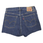 LEVI'S Womens Denim Blue Cut-Off Shorts M W32 Distressed Frayed Hem Casual