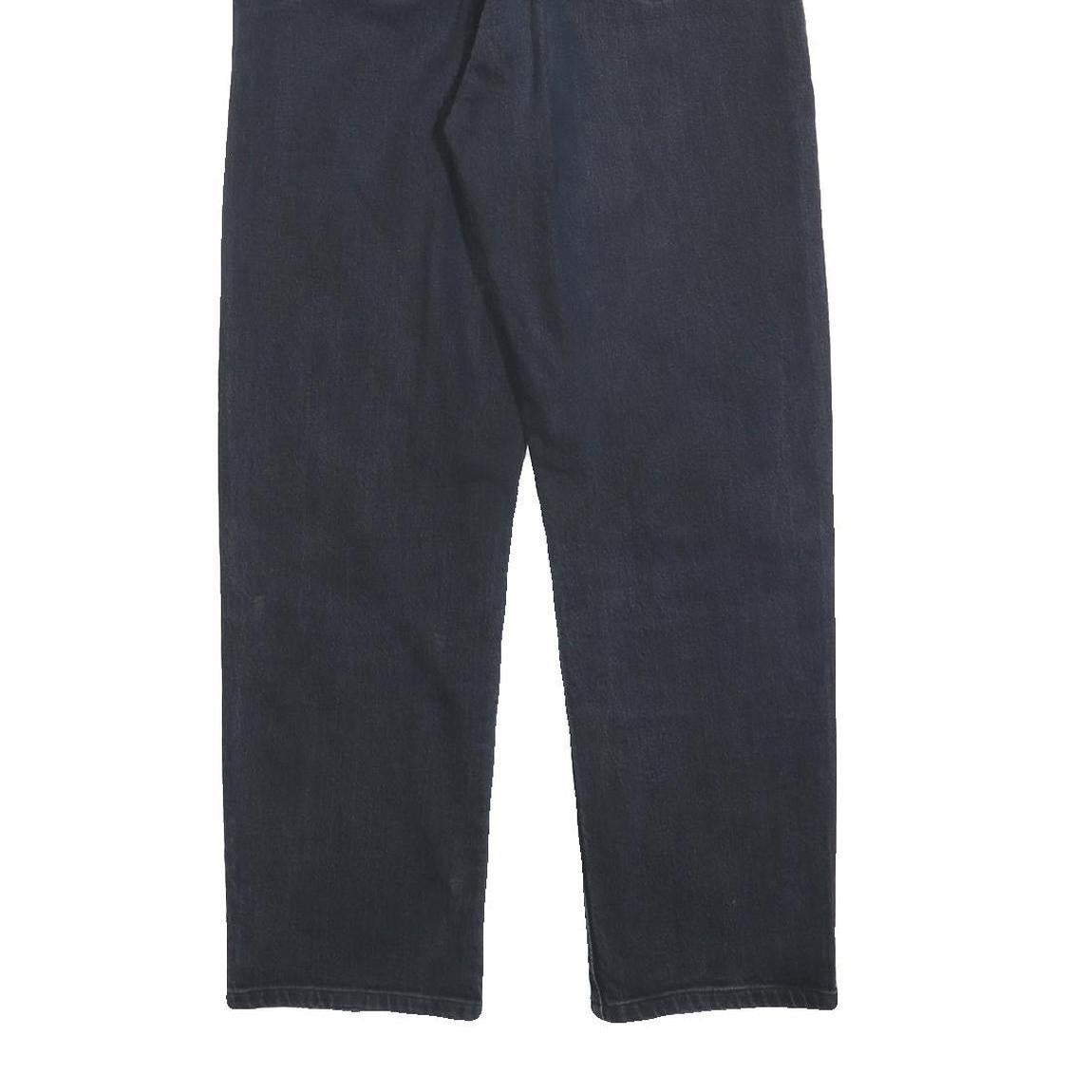 LEE COOPER Mens Black Regular Fit Straight Denim Jeans W33 L30 Classic Cotton