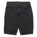 PIERRE CARDIN Mens Black Cotton Denim Casual Shorts M W32