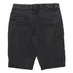PIERRE CARDIN Mens Black Cotton Denim Casual Shorts M W32