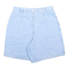 VIVALDI Womens Blue Denim Mini Cotton Skort Button Front Casual Summer Style M
