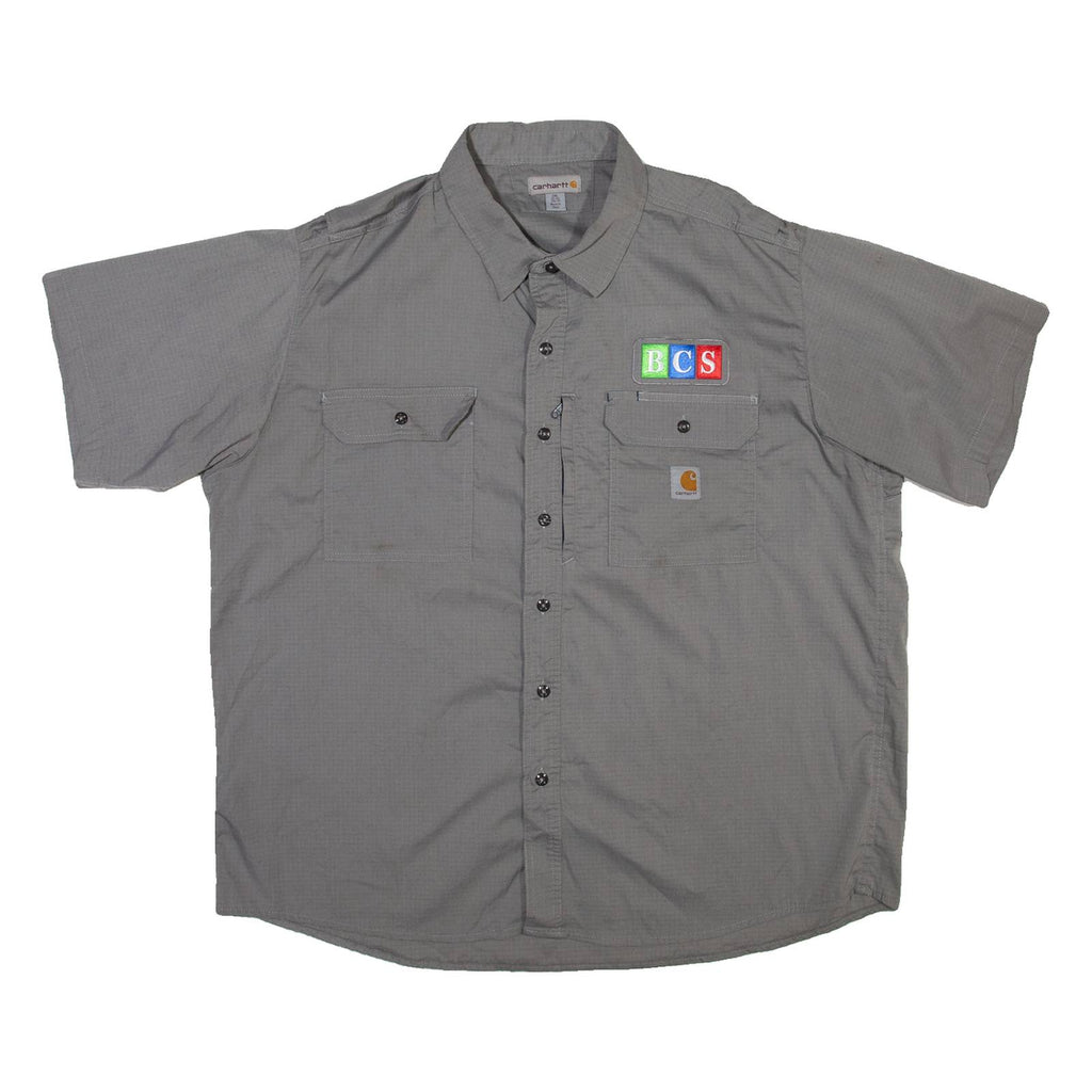 CARHARTT BCS Mens Plain Shirt Grey 2XL
