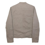 FIRETRAP Mens Beige Cotton Blend Zip Jacket M Casual Lightweight Pockets