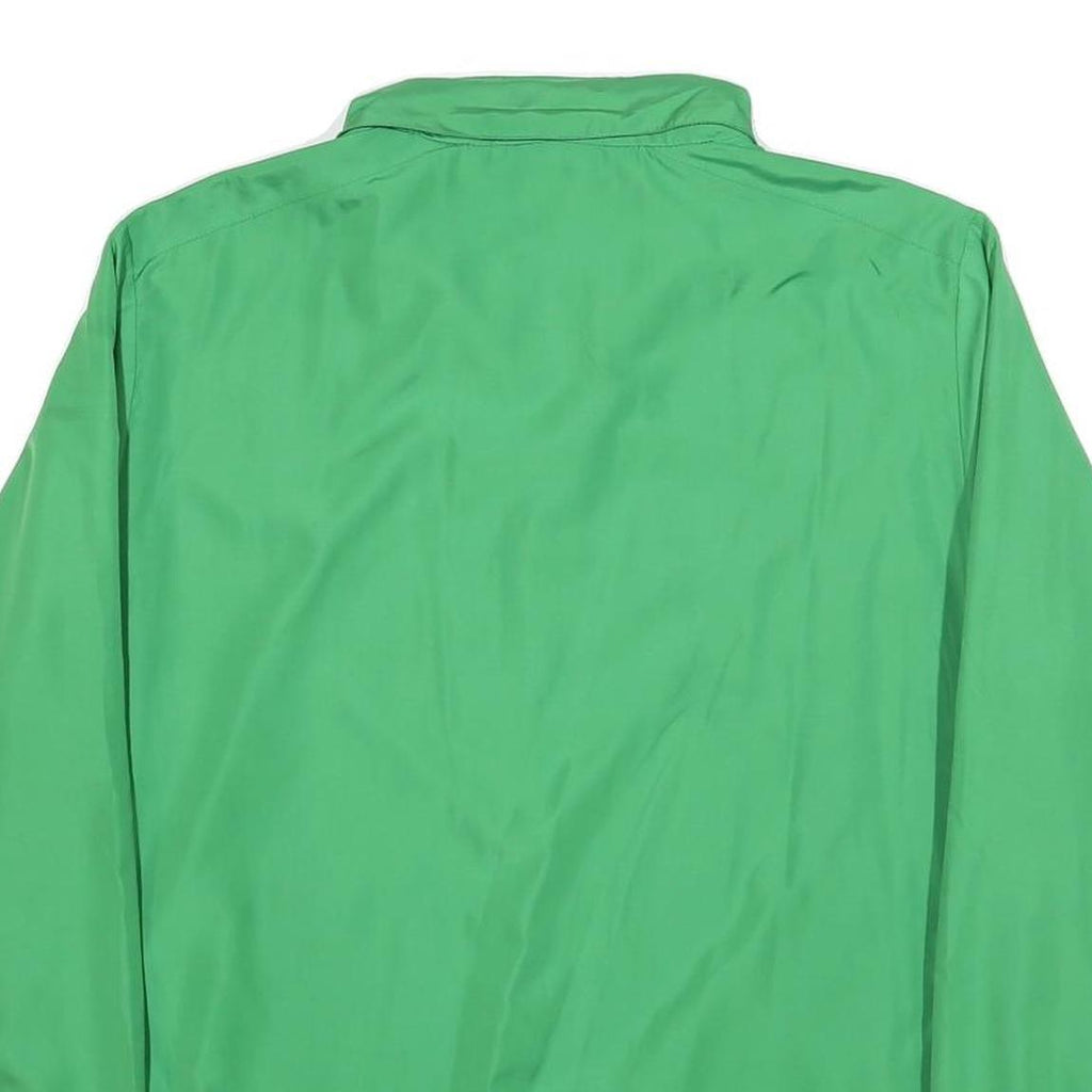 UMBRO Mens Green Jacket L Polyester Plain Zip Sportswear Casual Lightweight