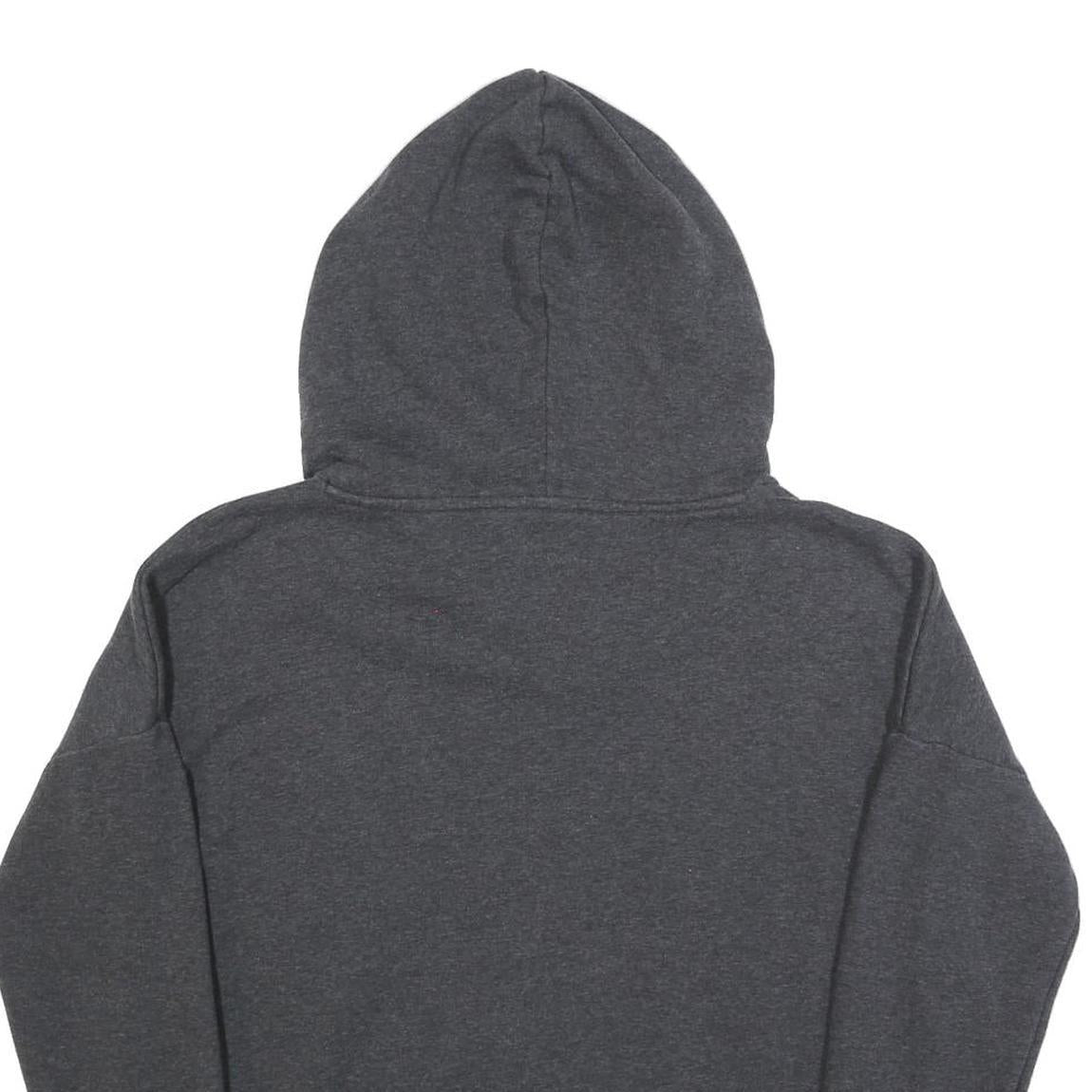 PUMA Womens Grey Hoodie UK 14 Cotton Blend Pullover Casual Sweatshirt