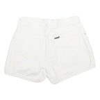 LEE Womens White Cotton Classic Casual Shorts Size S W28 Button Fly