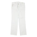 DIESEL Womens Jeans White Regular Straight Denim W32 L33 Classic Fit Zip