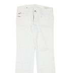 DIESEL Womens Jeans White Regular Straight Denim W32 L33 Classic Fit Zip