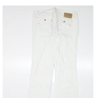 DIESEL Womens Jeans White Regular Straight Denim W32 L33 Classic Fit Zip