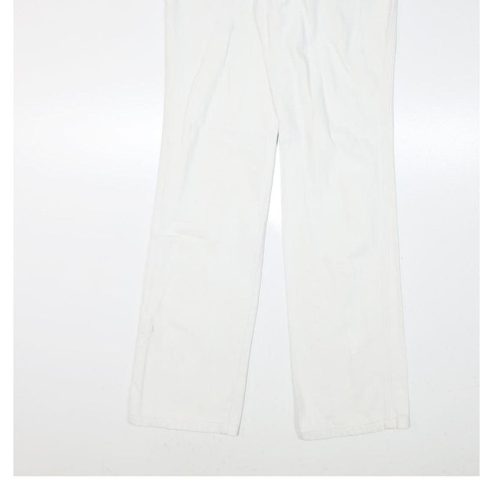 DIESEL Womens Jeans White Regular Straight Denim W32 L33 Classic Fit Zip