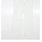 DIESEL Womens Jeans White Regular Straight Denim W32 L33 Classic Fit Zip