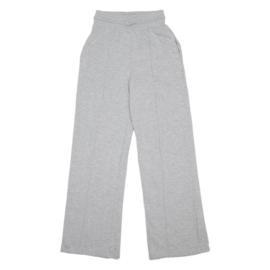 MICHELLE KEEGAN Womens Joggers Grey Slim Wide-Leg UK 6 W22 L29 Cotton Blend