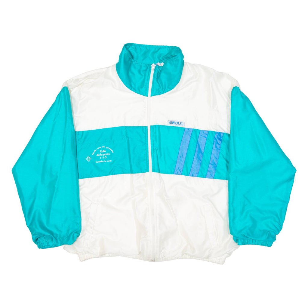 ELLEDUE Womens Track Jacket White Colourblock L