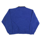 TIMBERWEAR Mens Blue & Black Pullover Plain 1/4 Zip Jumper Polyester XL Relaxed