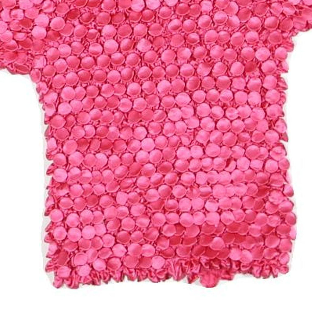 Womens Pink Basic Short Sleeve Round Neck Textured Top S