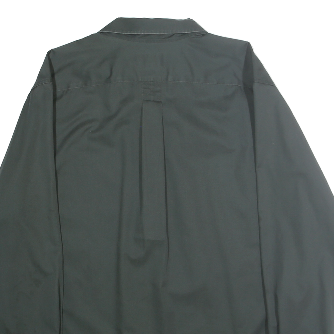 EDDIE BAUER Mens Black Plain Shirt 2XL Long Sleeve Button-Down Formal Casual