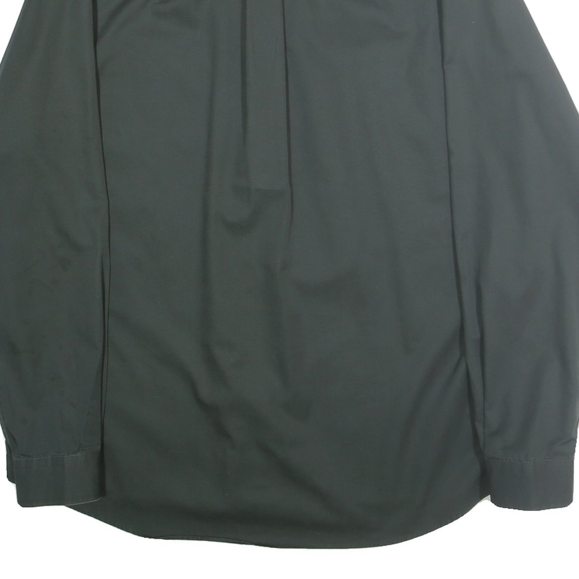 EDDIE BAUER Mens Black Plain Shirt 2XL Long Sleeve Button-Down Formal Casual